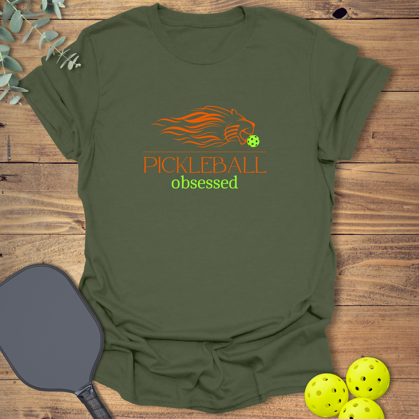 Obsessed Lion Pickleball T-Shirt