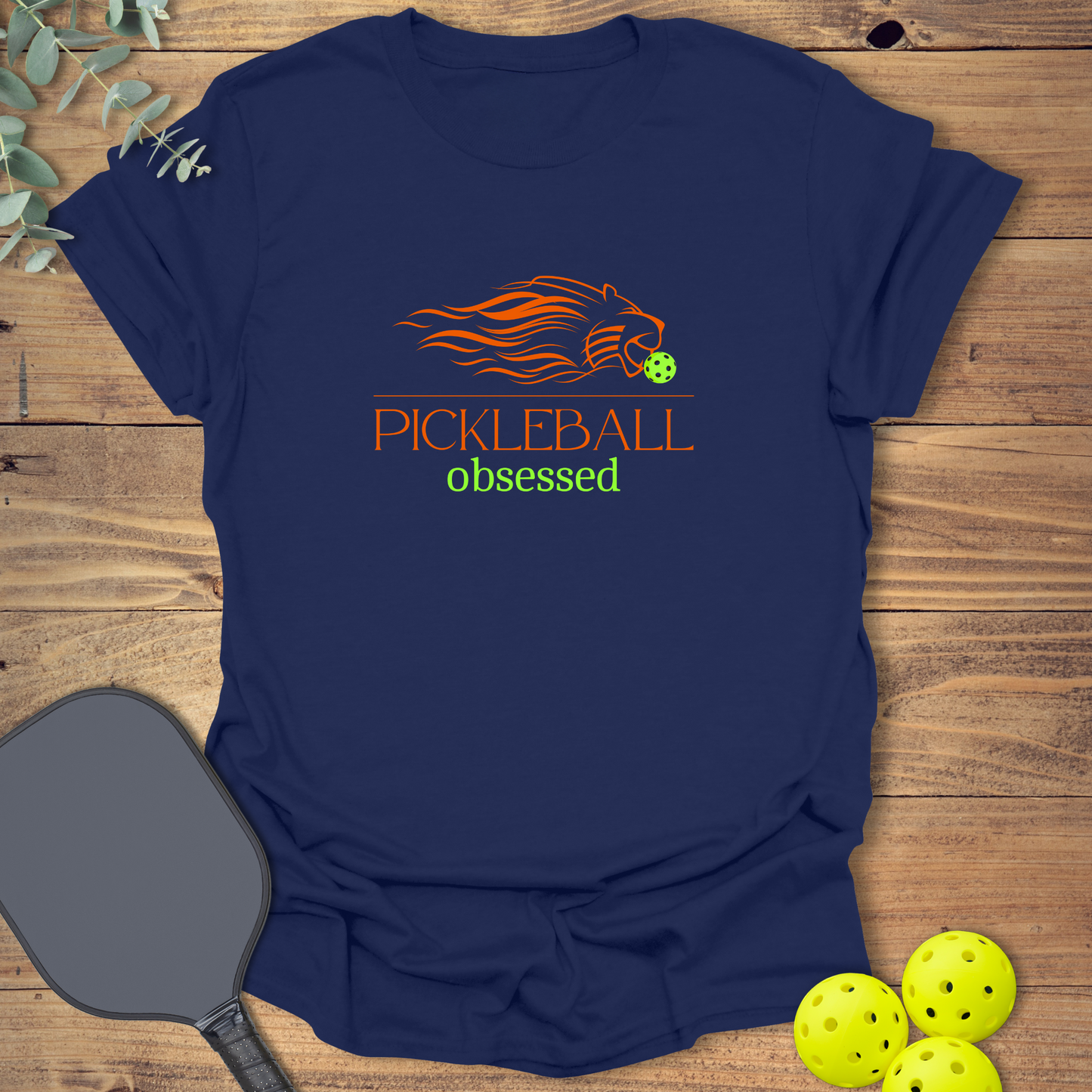 Obsessed Lion Pickleball T-Shirt