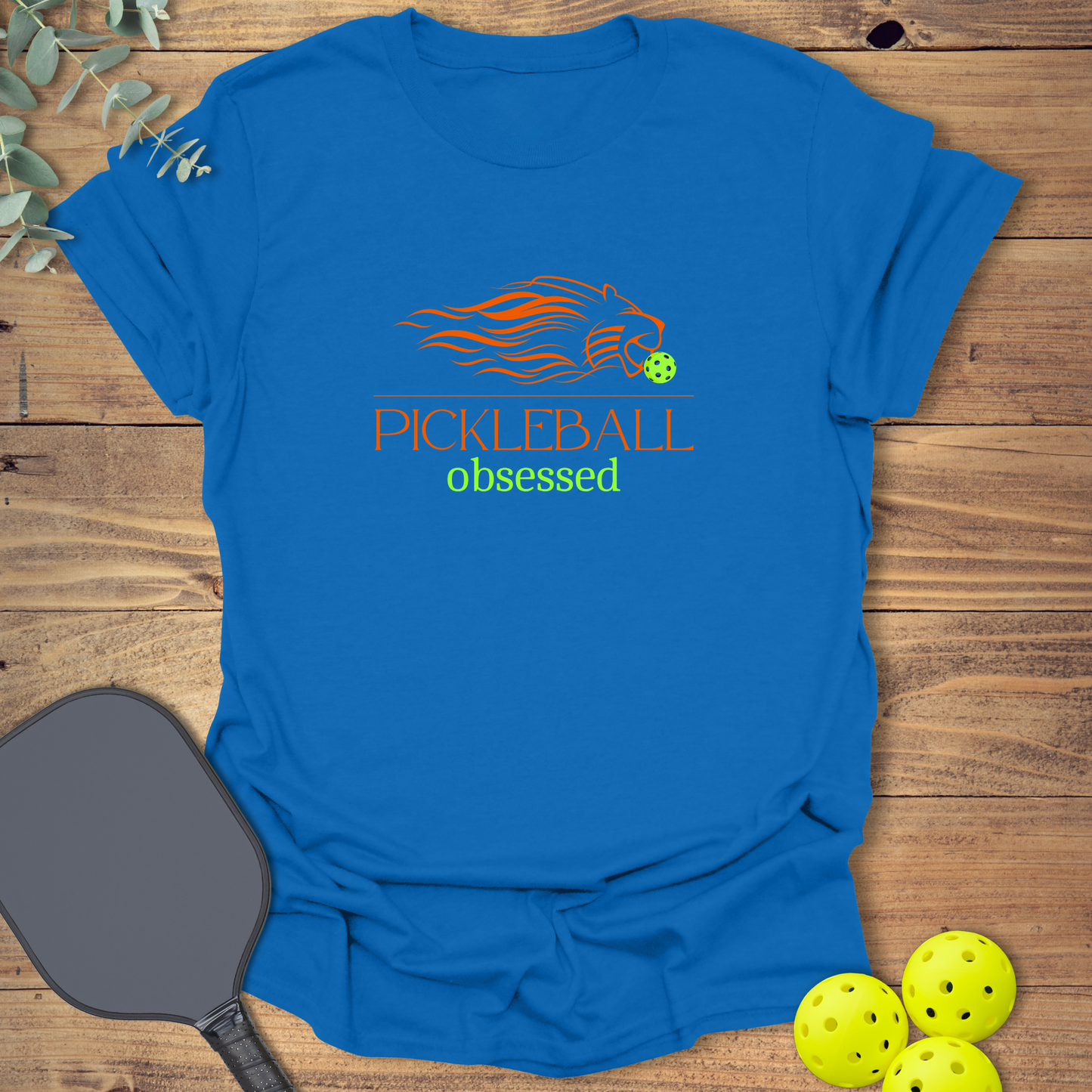 Obsessed Lion Pickleball T-Shirt