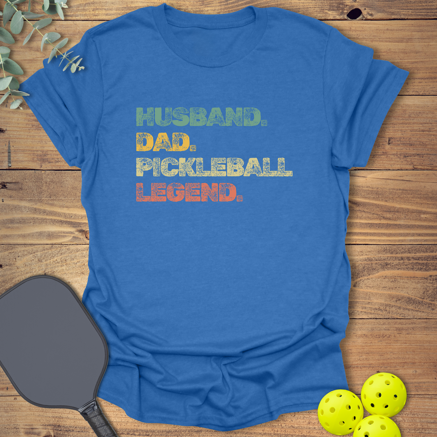 Husband Dad Legend Pickleball T-Shirt