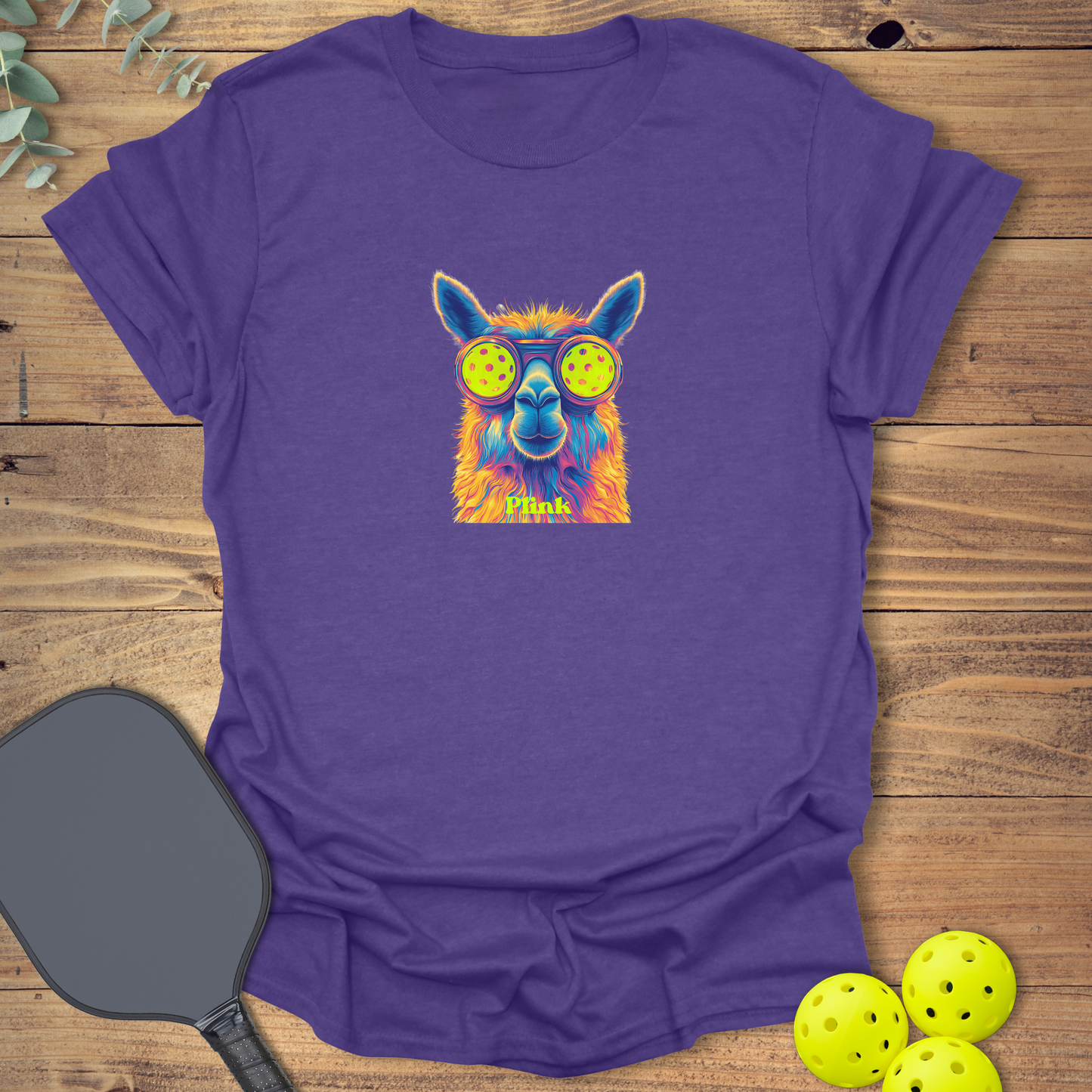 Llama Plink Pickleball T-Shirt