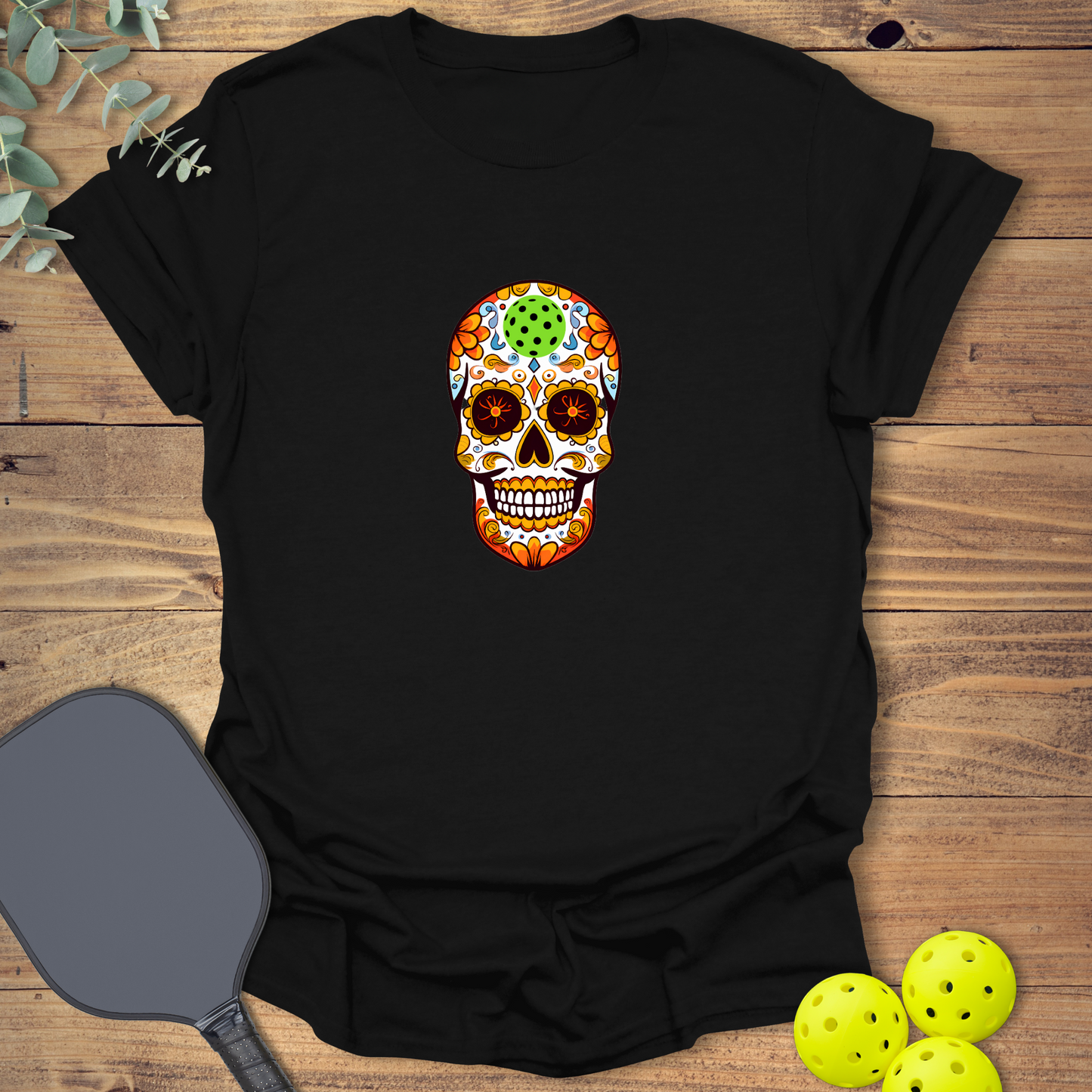 Day of the Dead Pickleball T-Shirt