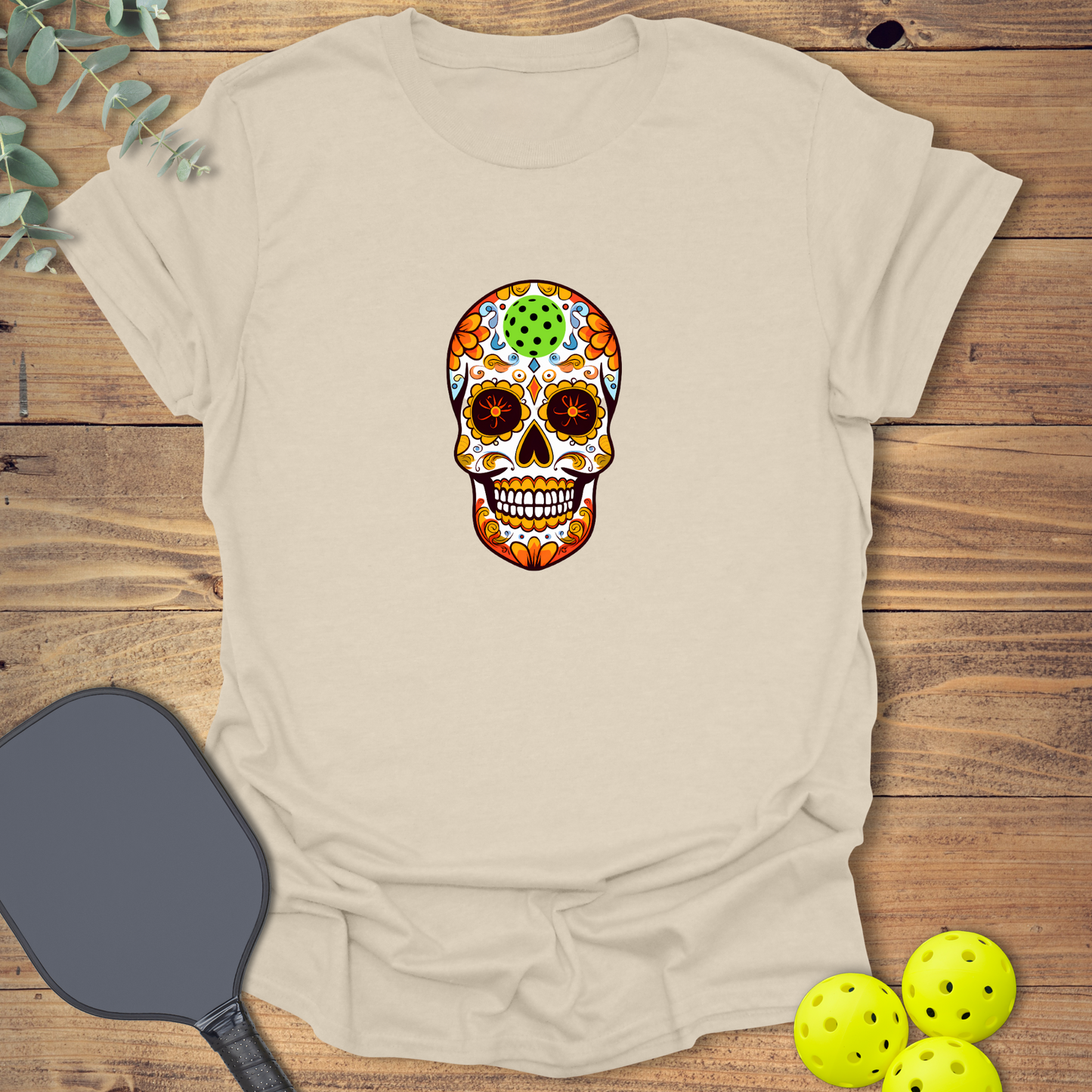 Day of the Dead Pickleball T-Shirt