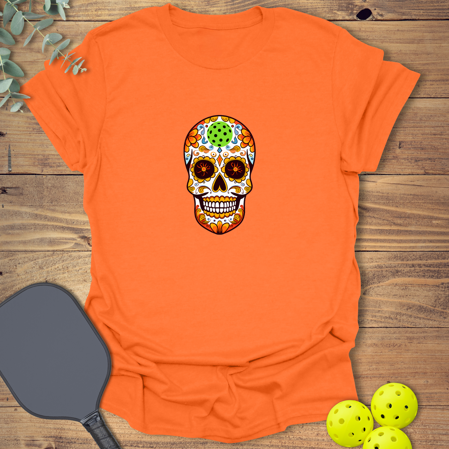 Day of the Dead Pickleball T-Shirt