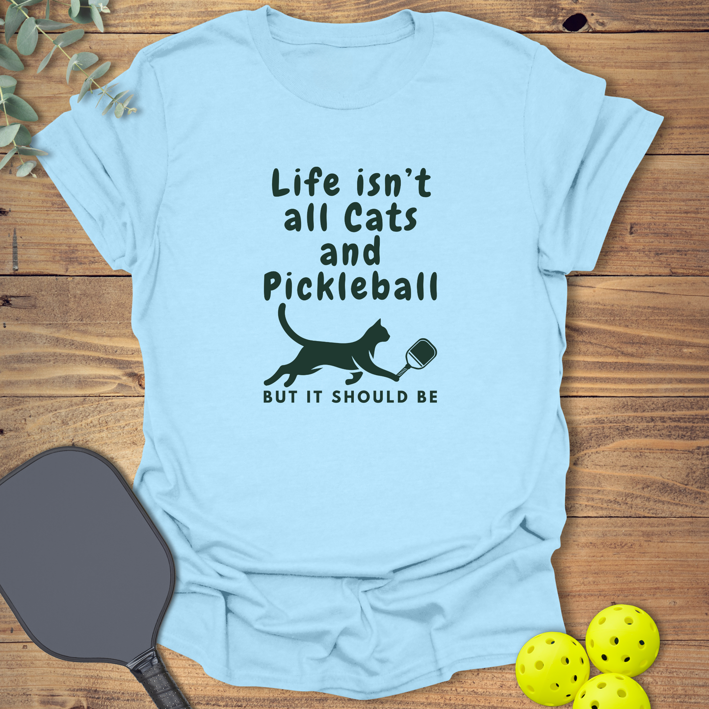 Cats and Pickleball T-Shirt