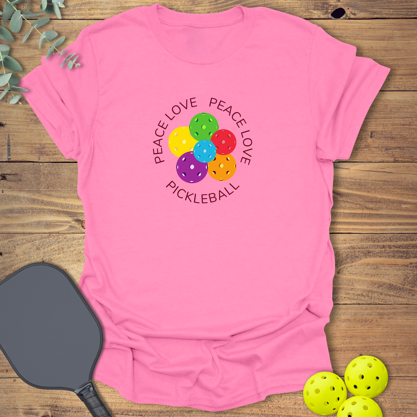 Peace Love Pickleball T-Shirt