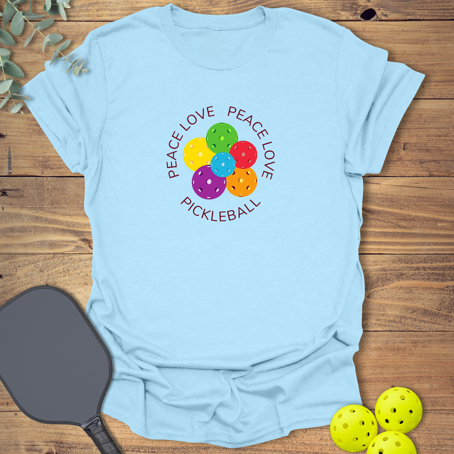 Peace Love Pickleball T-Shirt