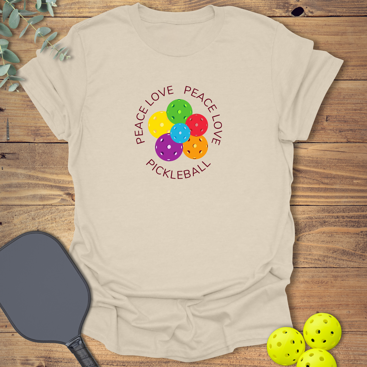 Peace Love Pickleball T-Shirt