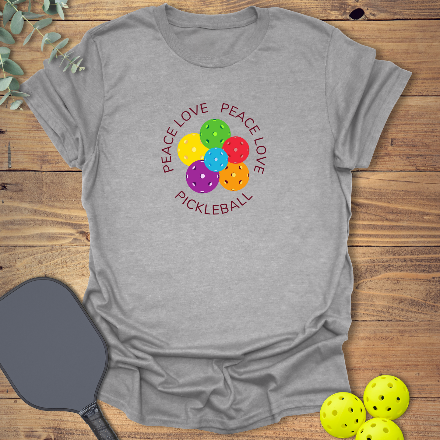 Peace Love Pickleball T-Shirt