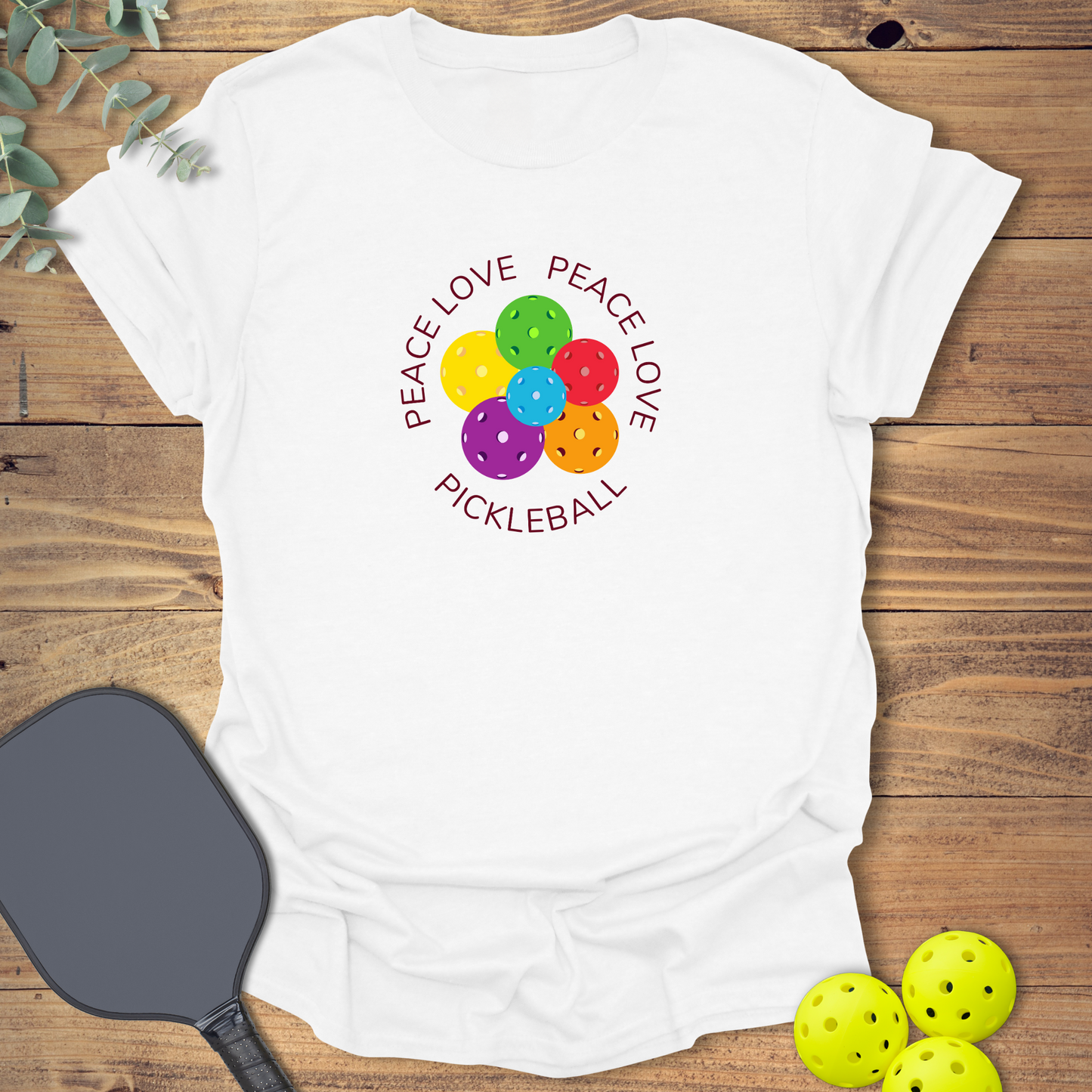 Peace Love Pickleball T-Shirt
