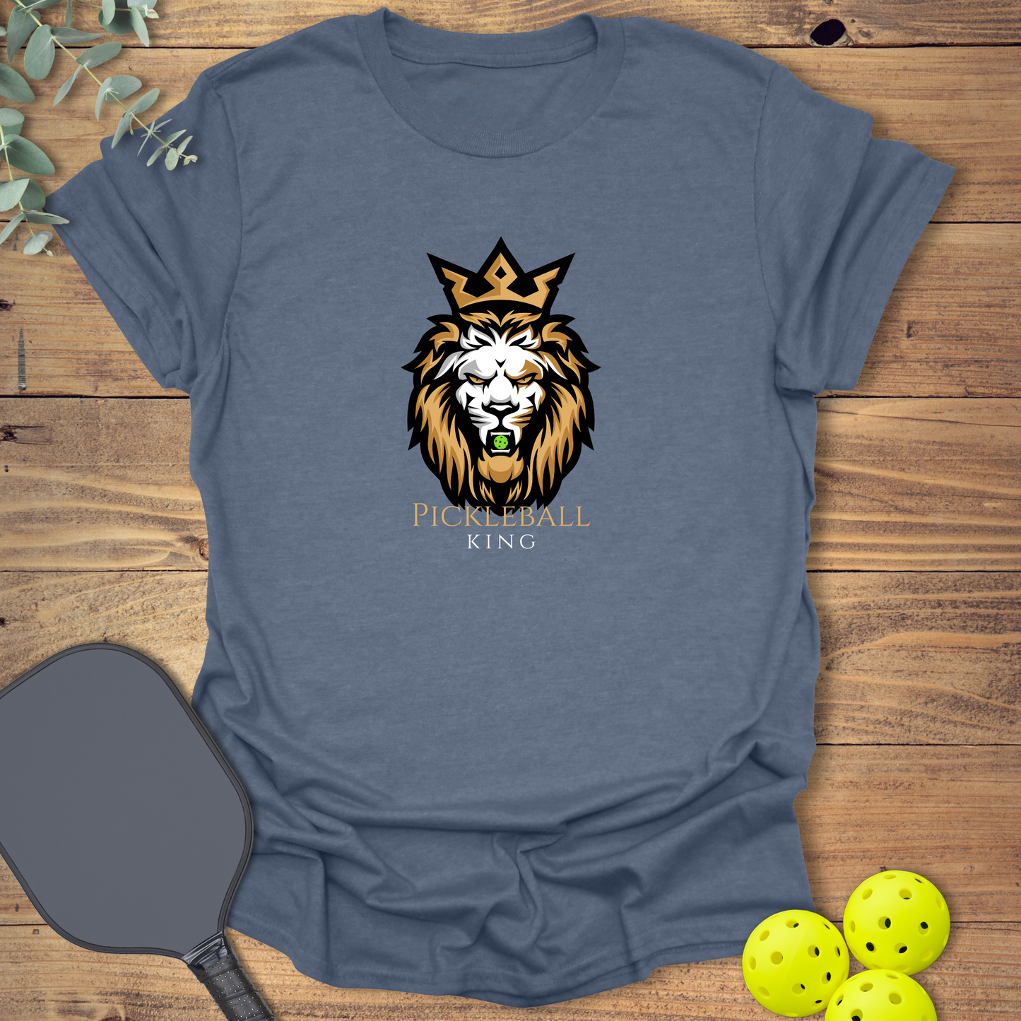 Lion King of Pickleball T-Shirt