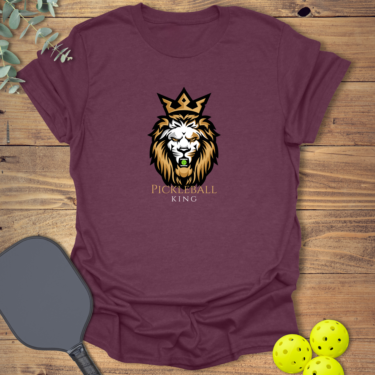 Lion King of Pickleball T-Shirt