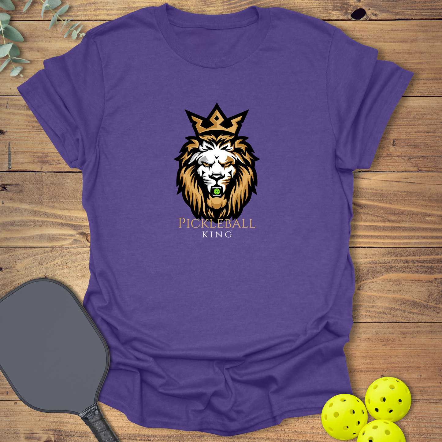 Lion King of Pickleball T-Shirt