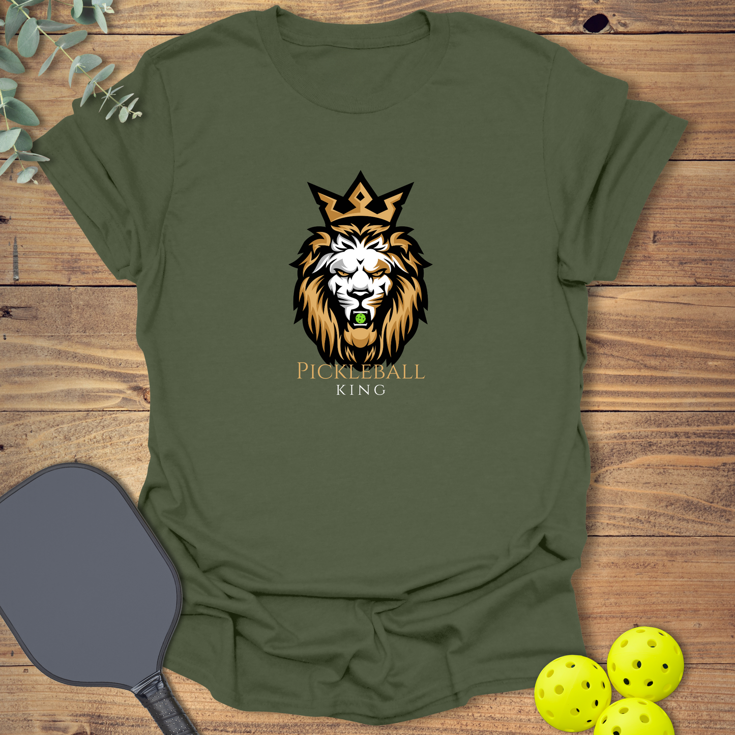Lion King of Pickleball T-Shirt