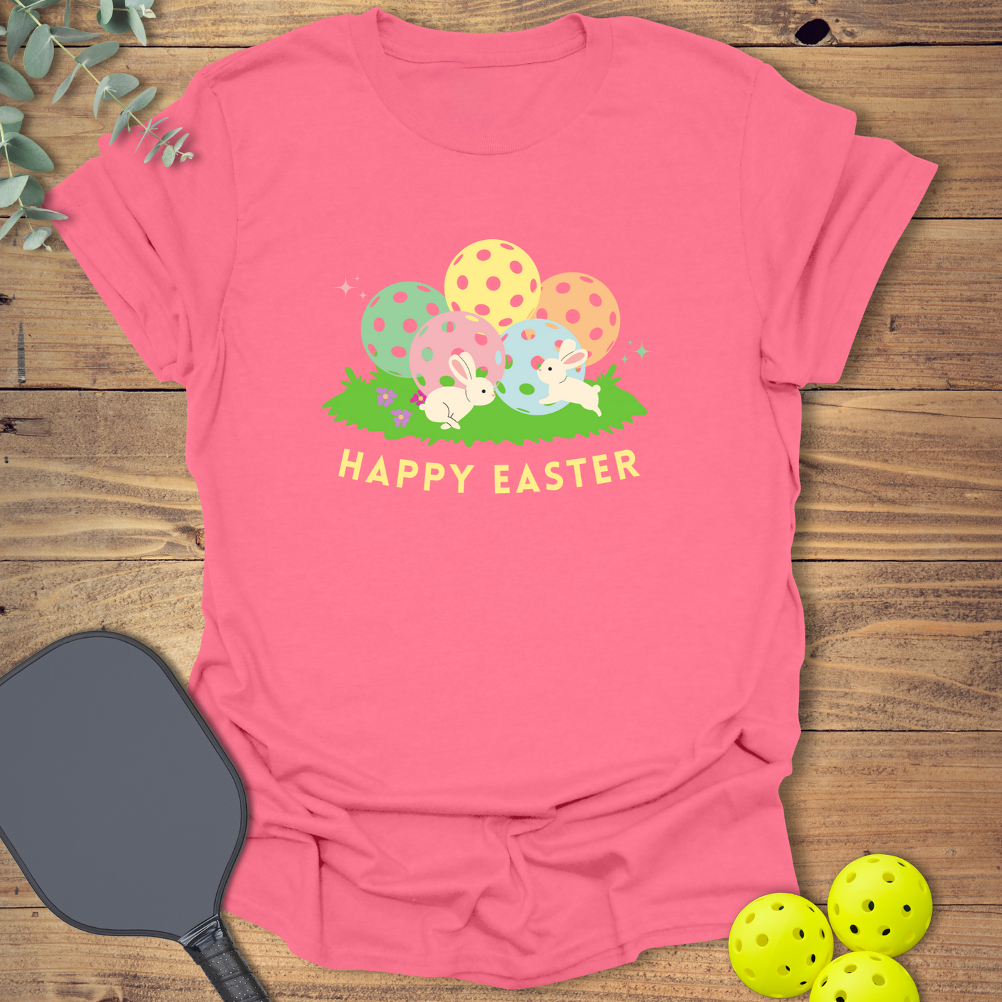 Easter Bunnies Pickleball T-Shirt