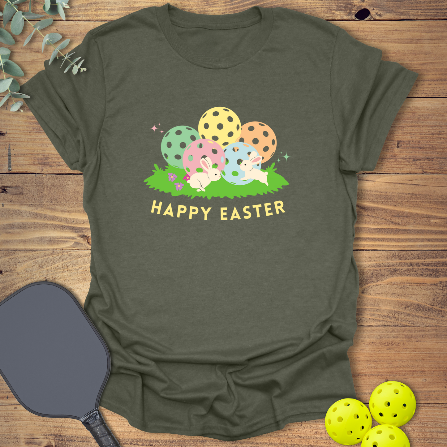 Easter Bunnies Pickleball T-Shirt