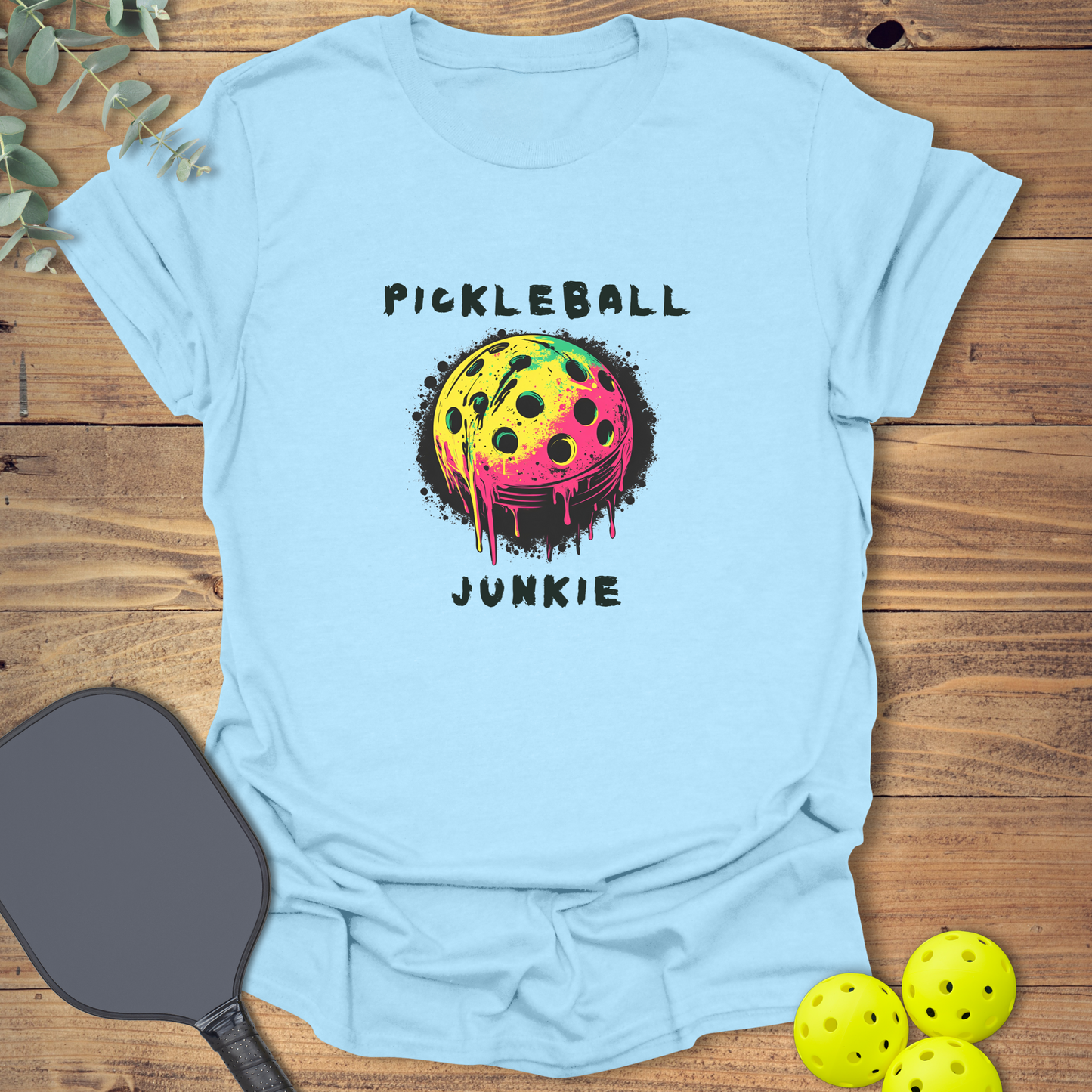 Melting Pickleball Junkie T-Shirt