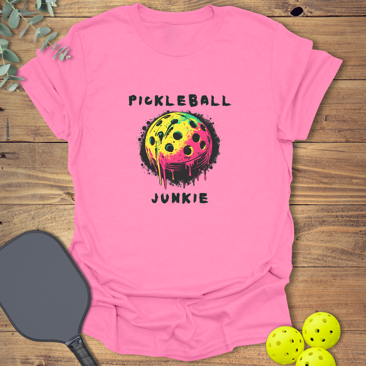 Melting Pickleball Junkie T-Shirt