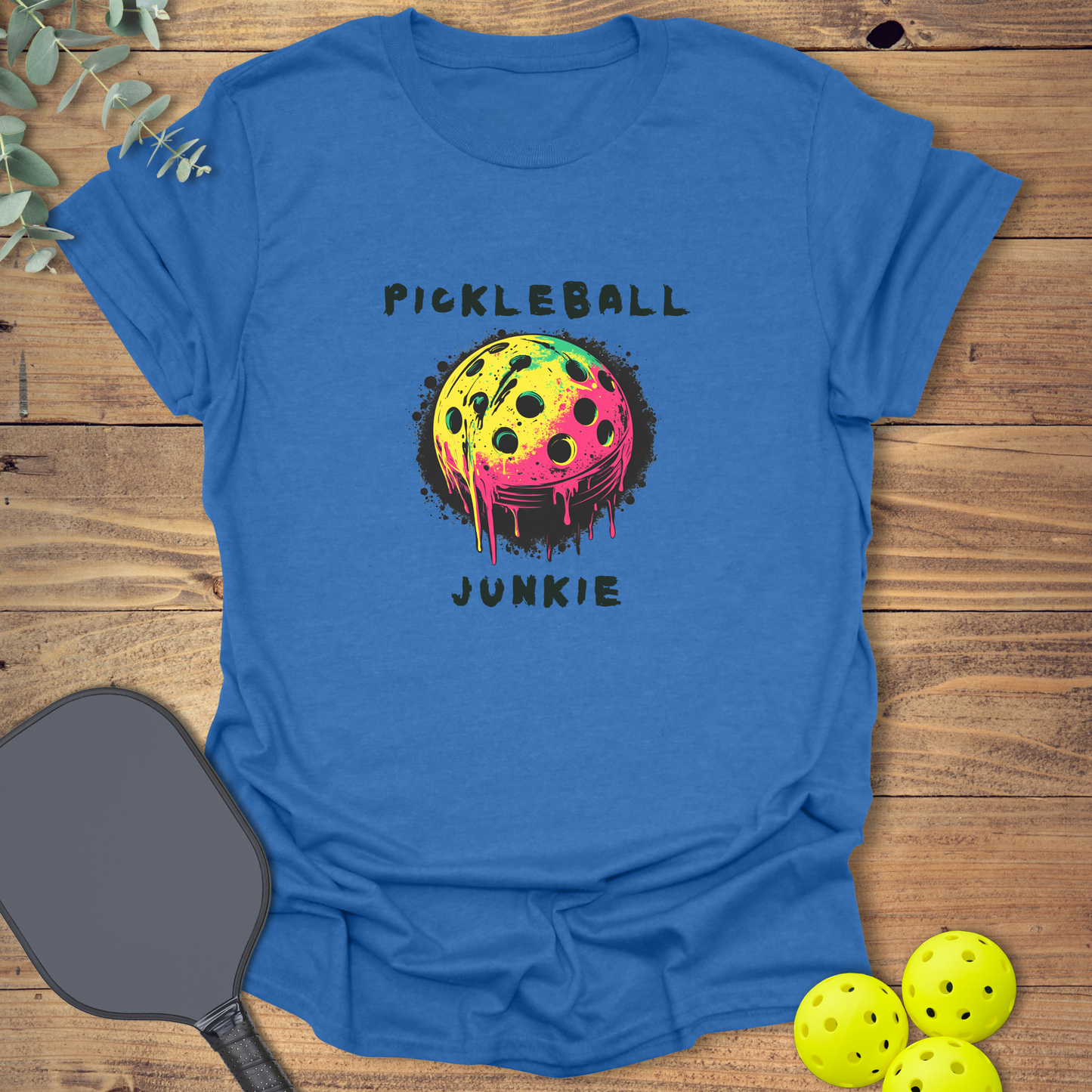 Melting Pickleball Junkie T-Shirt