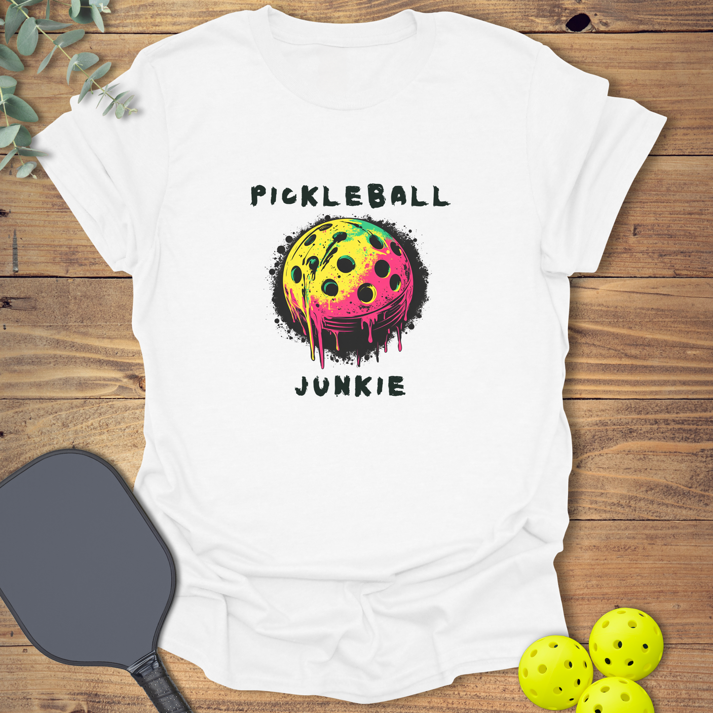 Melting Pickleball Junkie T-Shirt