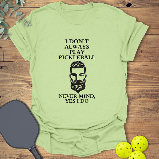 funny pickleball t-shirt for pickleball addicts in light green