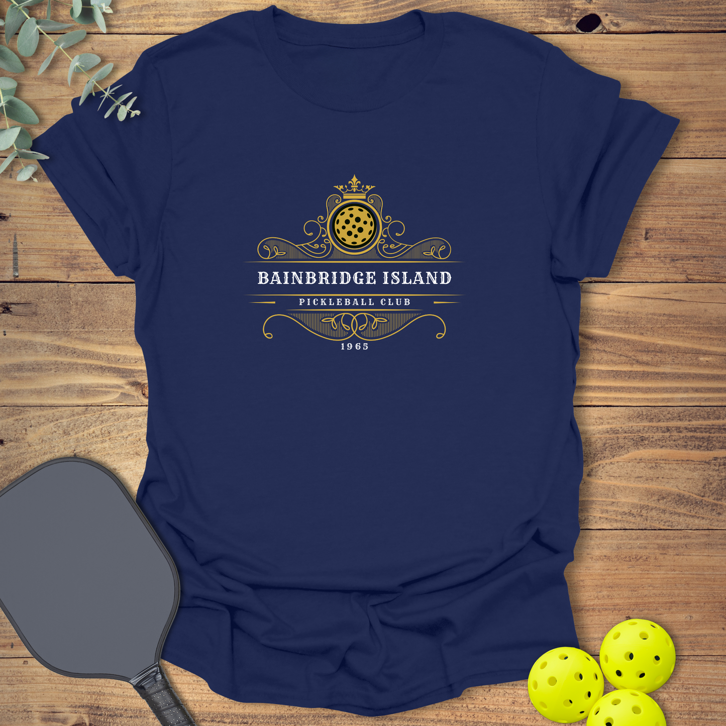 Club pickleball t-shirt in navy blue