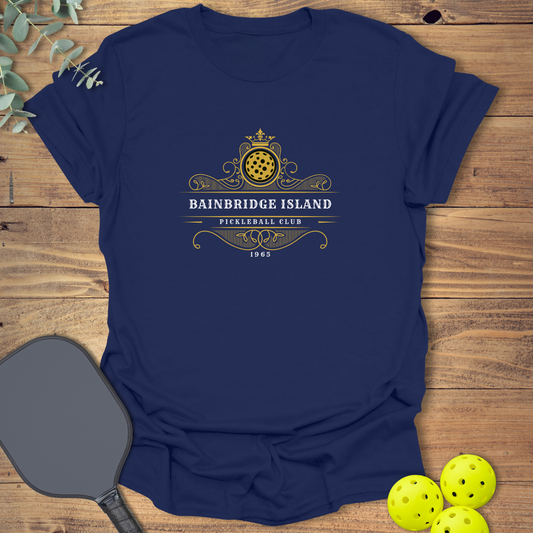 Club pickleball t-shirt in navy blue