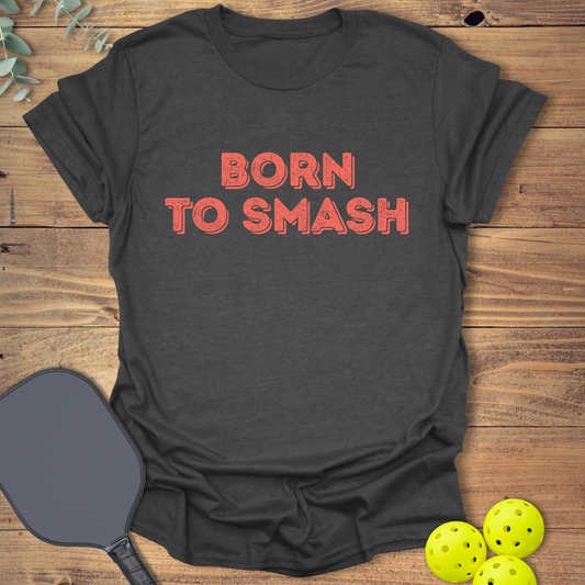 funny pickleball t-shirt in dark heather grey