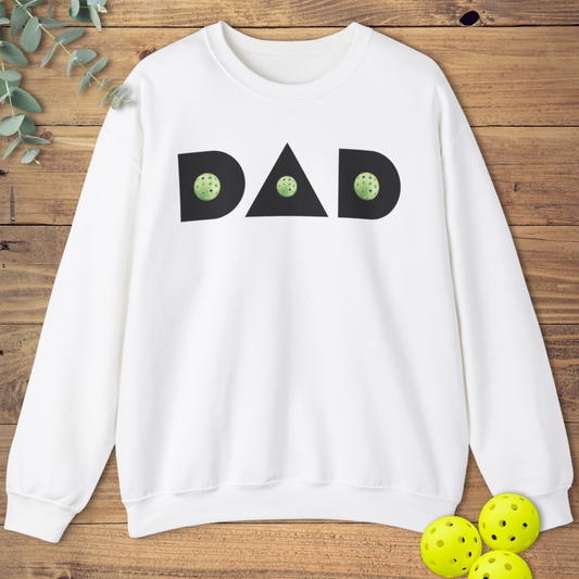 pickleball sweatshirt for dad or grandpa in white