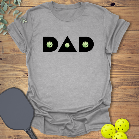 pickleball t-shirt for dad in grey