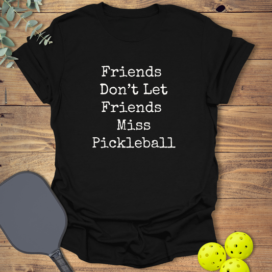 Funny Pickleball t-shirt in black