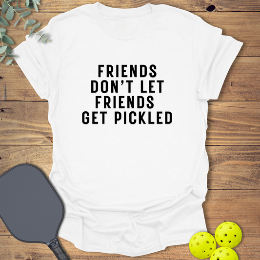 Funny pickleball t-shirt in white