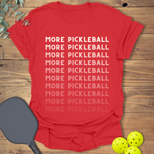 More Pickleball T-shirt in red