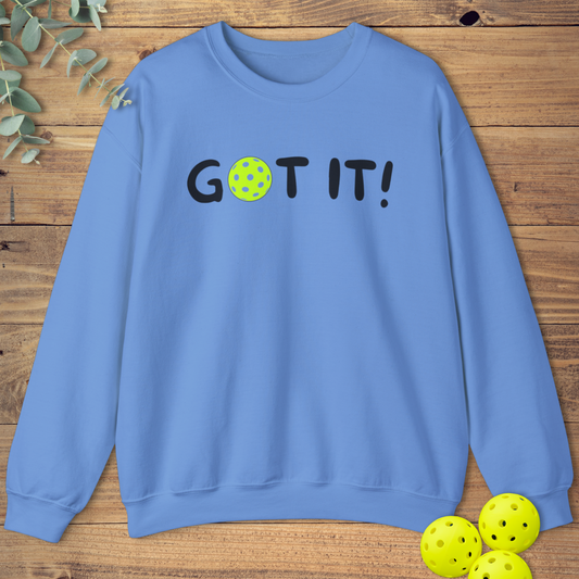 funny pickleball sweatshirt in blue