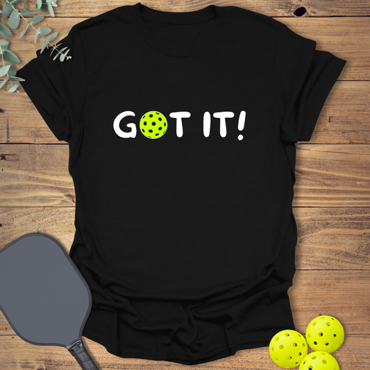 funny pickleball t-shirt in black