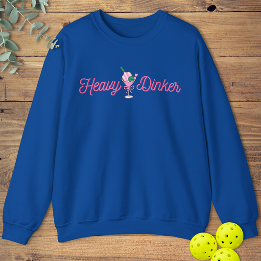 funny pickleball sweatshirt for the dinkers in royal blue