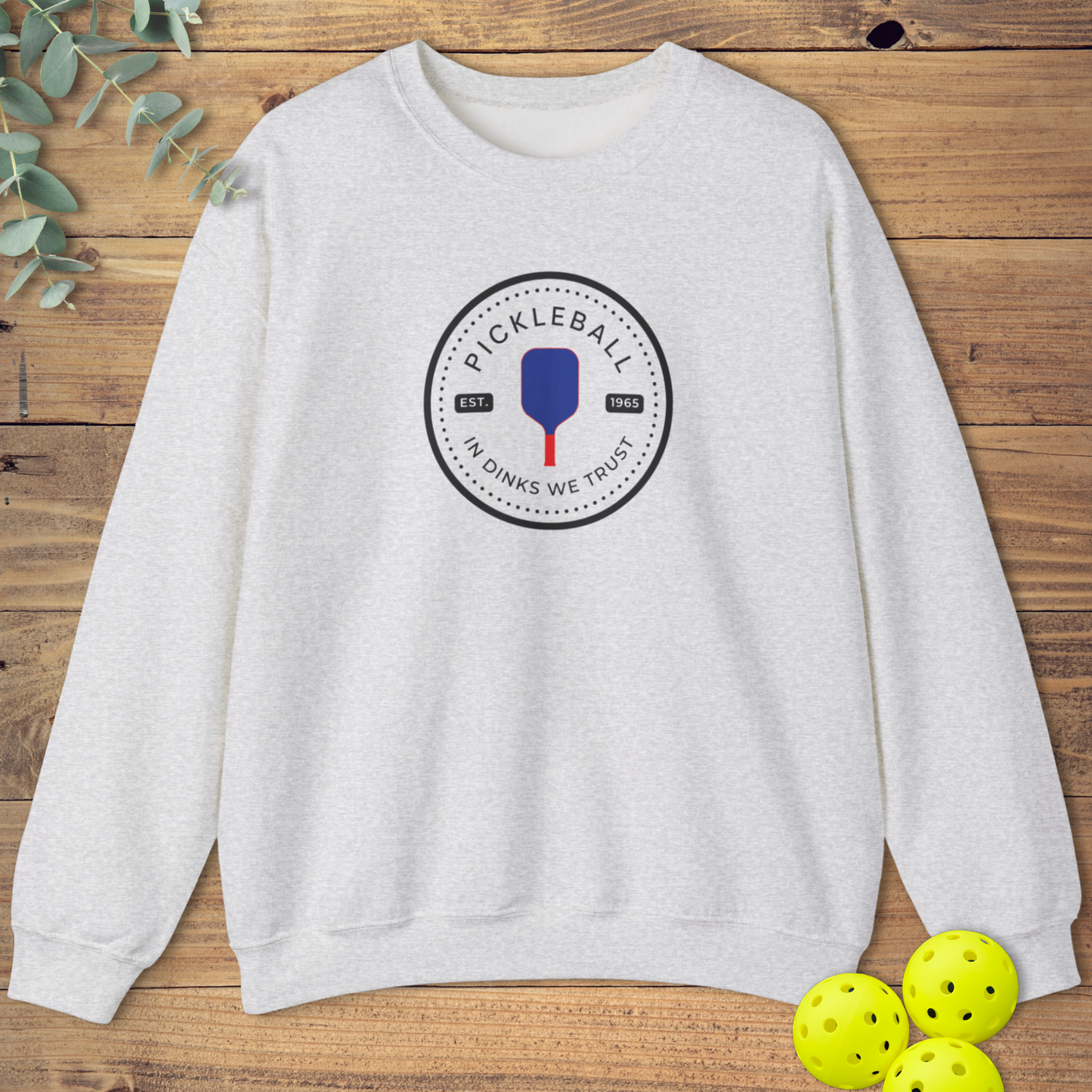 pickleball origins sweatshirt in light grey