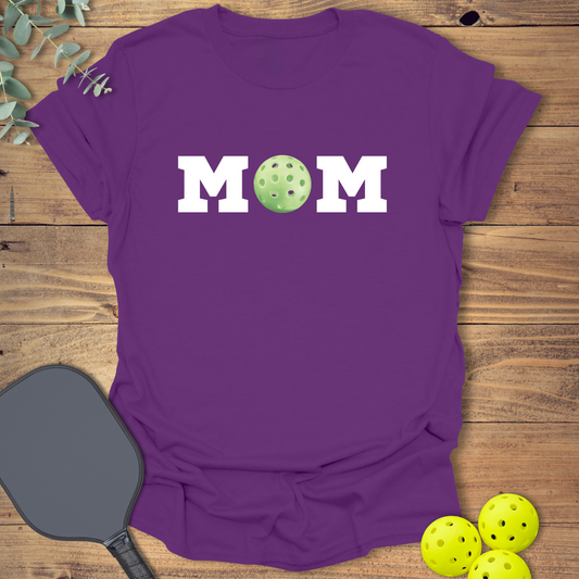 cute pickleball t-shirt for mom in purple