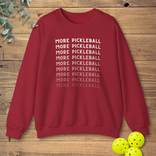 funny pickleball sweatshirt in dark red
