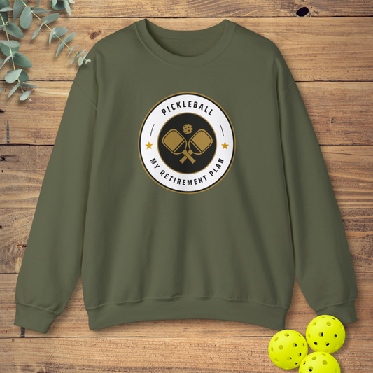 funny pickleball sweatshirt in green
