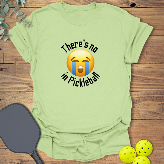 funny pickleball t-shirt with a slogan in pistashio green