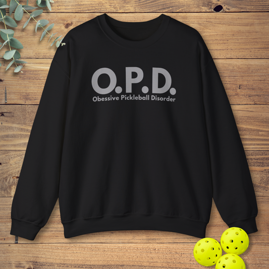 funny pickleball sweatshirt in black