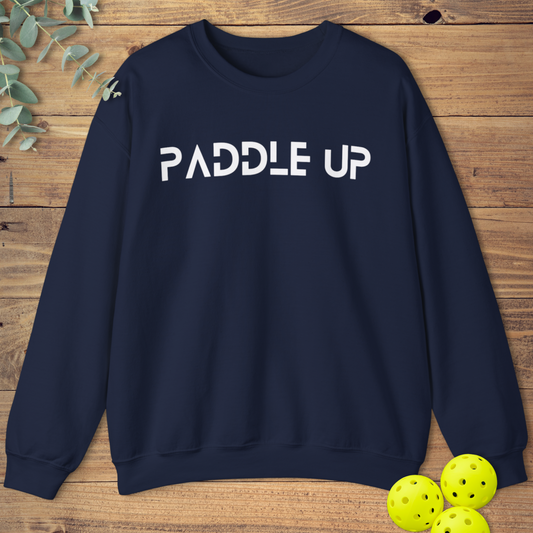 paddle up pickleball sweatshirt in navy blue