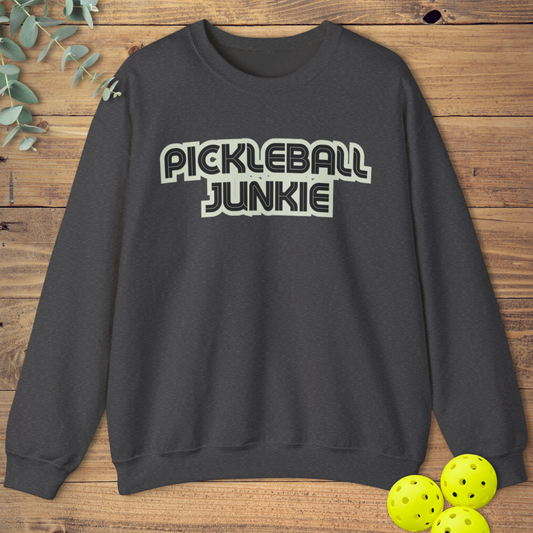 funny pickleball sweatshirt in dark grey