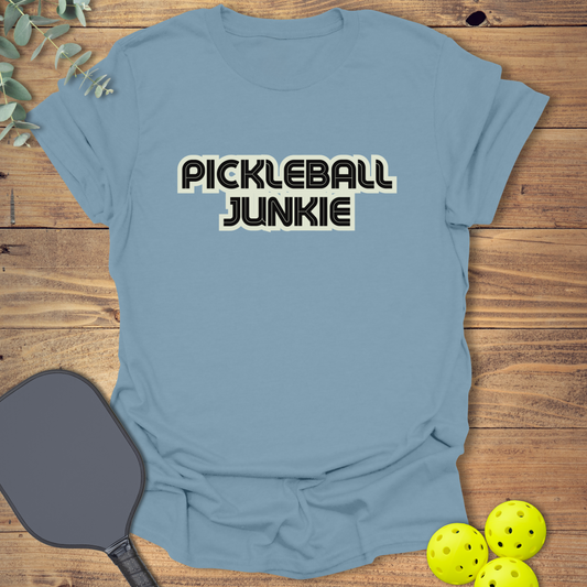 funny pickleball t-shirt for the pickleball addict in blue