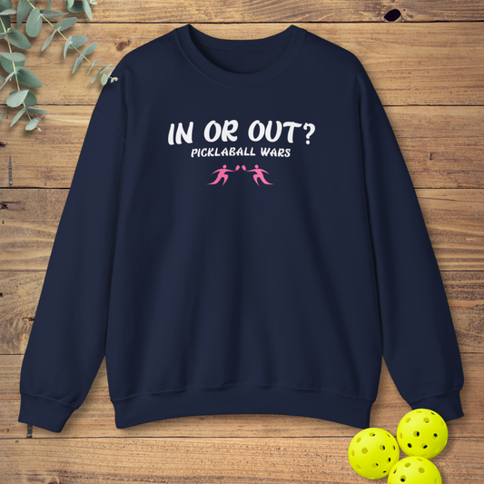 funny pickleball sweatshirt in navy blue