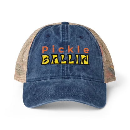Pickleball Love Women's Ponytail Hat