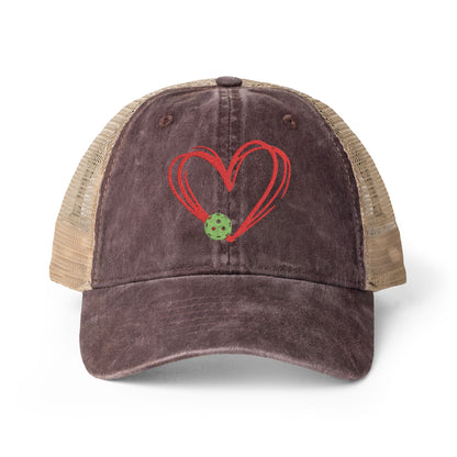 Pickleball Love Women's Mesh-Back Cap