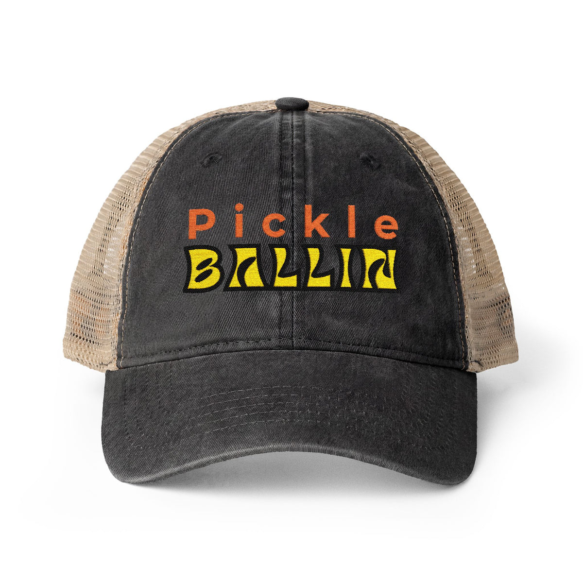 Pickleball Love Women's Ponytail Hat