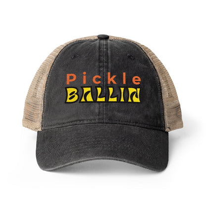 Pickleball Love Women's Ponytail Hat